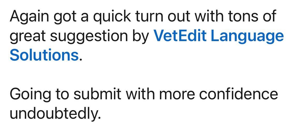 VetEdit Language Solutions